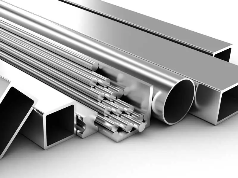 Stainless steel pipes background